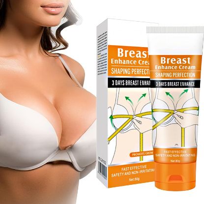 Farrinne Breast Enhancement Cream, Natural Enlargement Firming, Lifting and Tightening Cream for Growth, Nourishing to Push Up Bust with Perfect Body Curve All Skin Types Orange