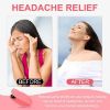 Headache Relief, Drug Free Headache Relief Device Acupressure Hand Pressure Point Clip for Migraine Tension Anxiety Pain Relief-Pink