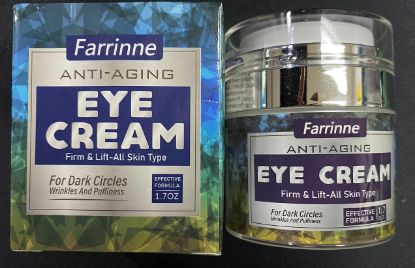 Farrinne Eye Cream, Brightening for Cream Wrinkles, Under Eye Bags, Dark Circles, Blue, 1.7 Fl oz, 5.2 Ounces, 7.7 x 6.5 x 6.5 inches, FREYE0721-AC001